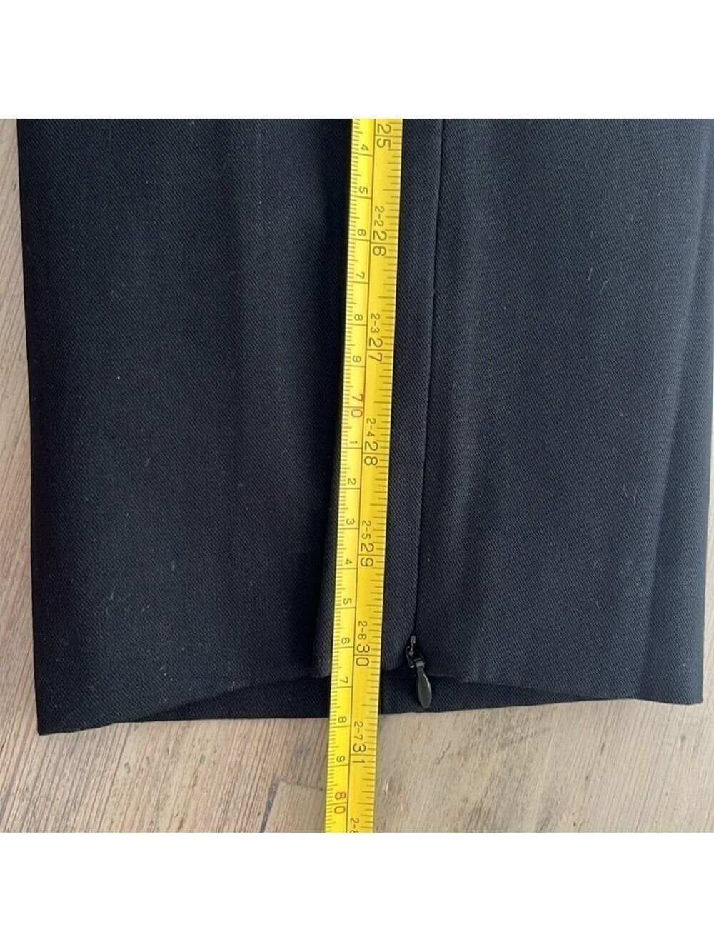 St. John Stretch Cotton Spandex High Rise Ankle pants in Black Size 14 - Picture 7 of 10